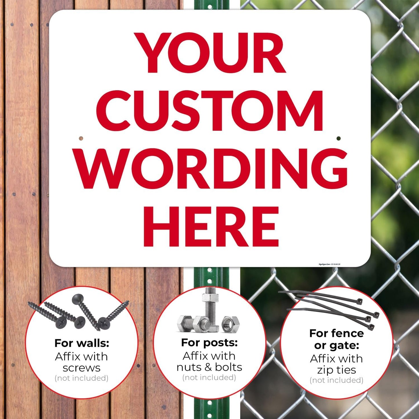 Custom Sign, Personalized Metal Signs, Customize for Office, Business, Workplace, Office, Home, Delivery Signs 24x30 Inches, Rust Free .063 Aluminum, Fade Resistant, Made in USA by Sigo Signs