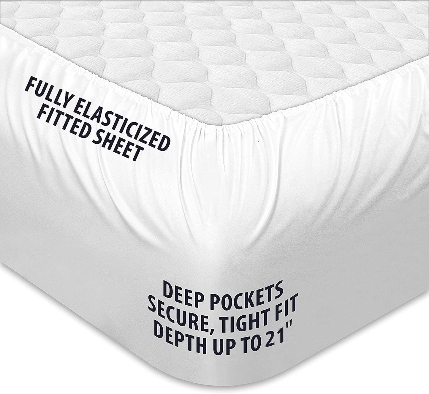 COONP Twin Mattress Topper, Extra Thick Pillowtop, Cooling Plush Mattress Pad Cover Cotton Top Bed Topper Protector with 8-21 Inch Deep Pocket