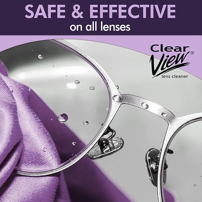 Clear View Screen & Lens Cleaner for Eyeglasses, Laptops, Smartphones, & Other Screens, 1 Gallon