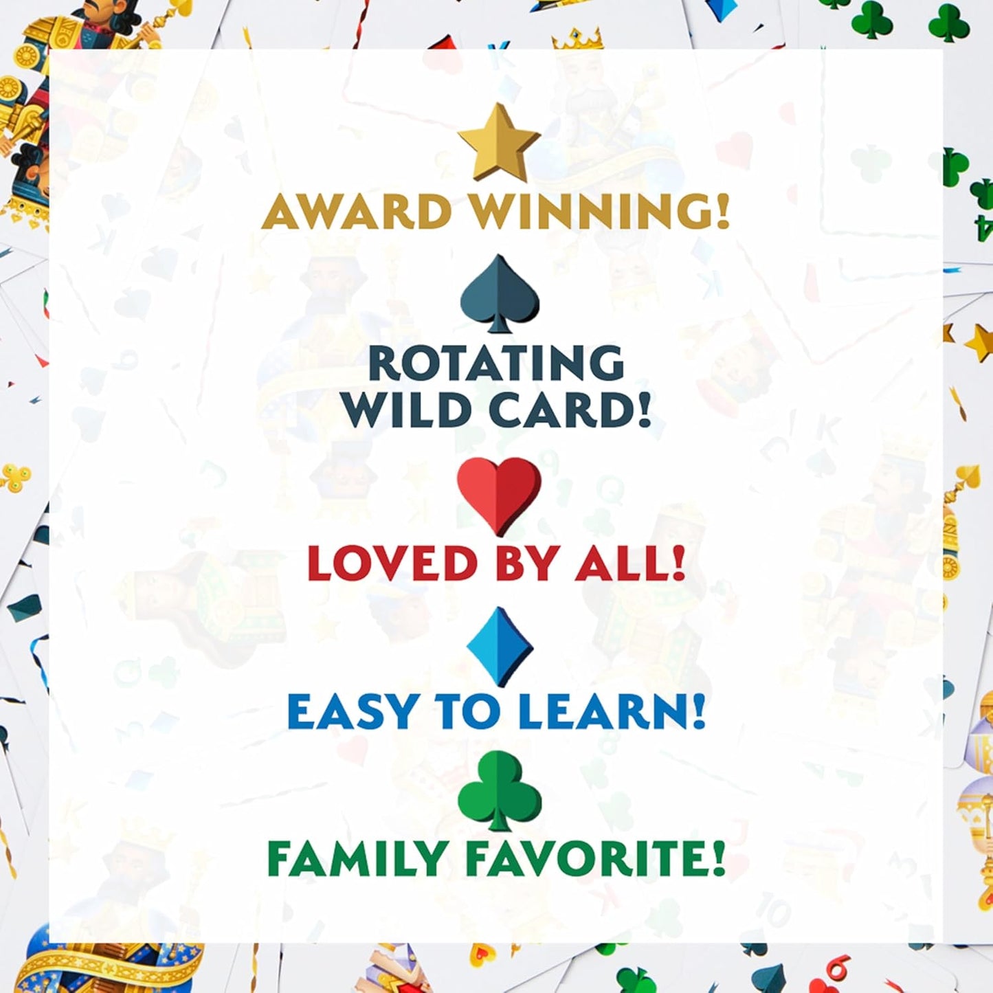 Playmonster Five Crowns Scorepad – 130 Page Replacement Score Sheet, Card Game Score Card, Tracks 7 Players at Once, Gift for Kids, Birthday Gifts
