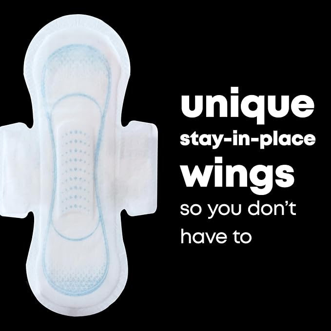 U by Kotex Clean & Secure Ultra Thin Pads with Wings, Heavy Absorbency, 192 Count (6 Packs of 32) (Packaging May Vary)