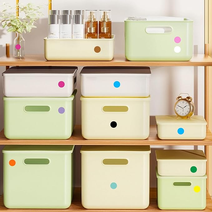 0.75 Inch Removable Color Code Dot Sticker Round Labels,Garage Sale Stickers Price Tags Label Blank Yard Sale Circle Dot Stickers(1050 Pack,Yellow)