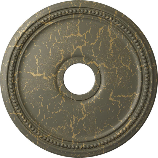 Ekena Millwork Cm18Diwhc Diane Ceiling Medallion, 18Od X 3 5/8Id X 1 1/8P (Fits Canopies Up To 5 3/8), Hand-Painted Witch Hazel