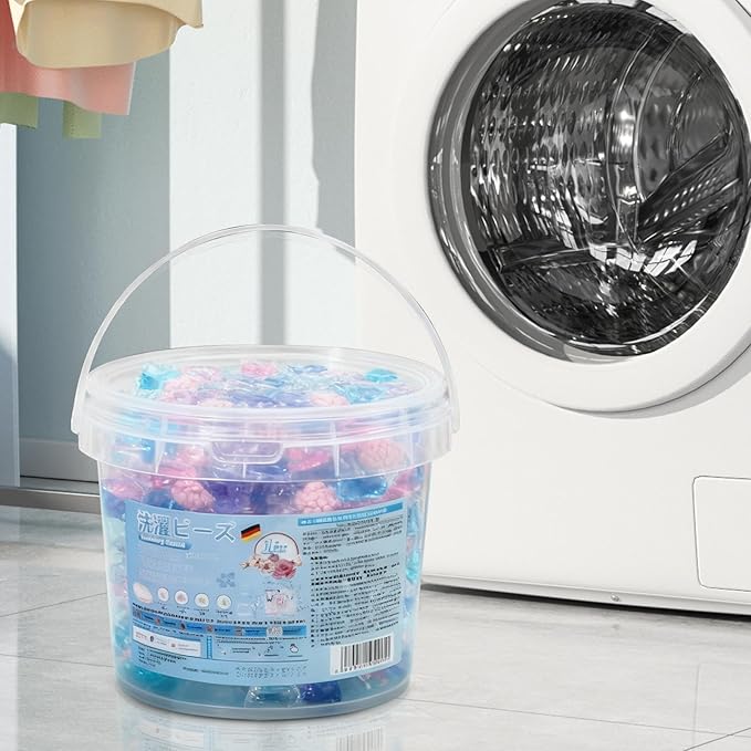 Washing Machine Pods – Laundry Detergent Beads, Deep Cleaning Tablets | Perfect for Apartment Bathroom Home Dorm Room Hotel Jeans Towels Sheets TShirt Blouse Fabric Softening Stain Removal