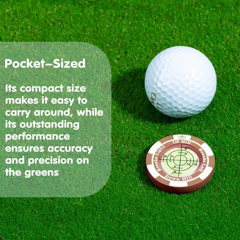 SlopeMaster ProGreen Reader - Golf Ball Marker with High Precision Green Reading Aid Golf Accessories for Men Women
