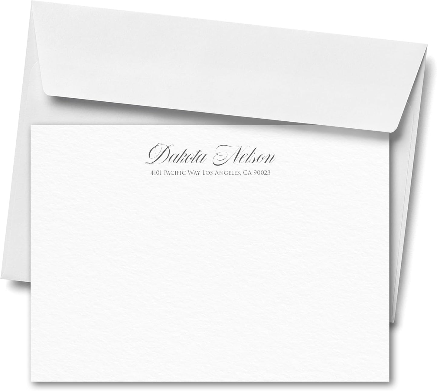Personalized Stationery Letters and Envelopes - Custom Stationery Note Cards, Thank You Cards Set for Men and Women (Classic Suite)