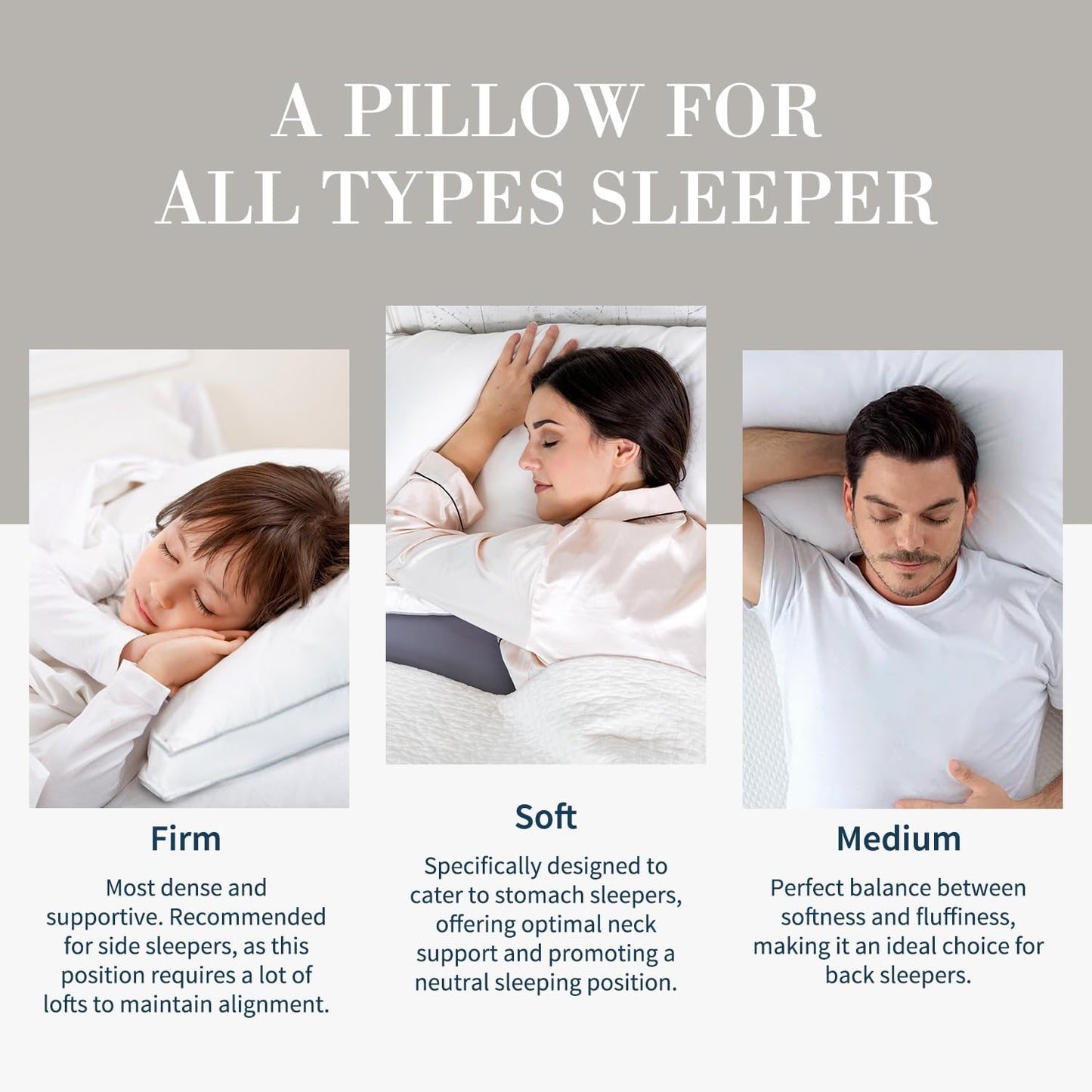 Globon Luxury Feather Down Pillow King Size,Firm Gusseted Bed Pillows for Sleeping, Hotel Collection Fluffy Pillow, 18"X34", Set of 2