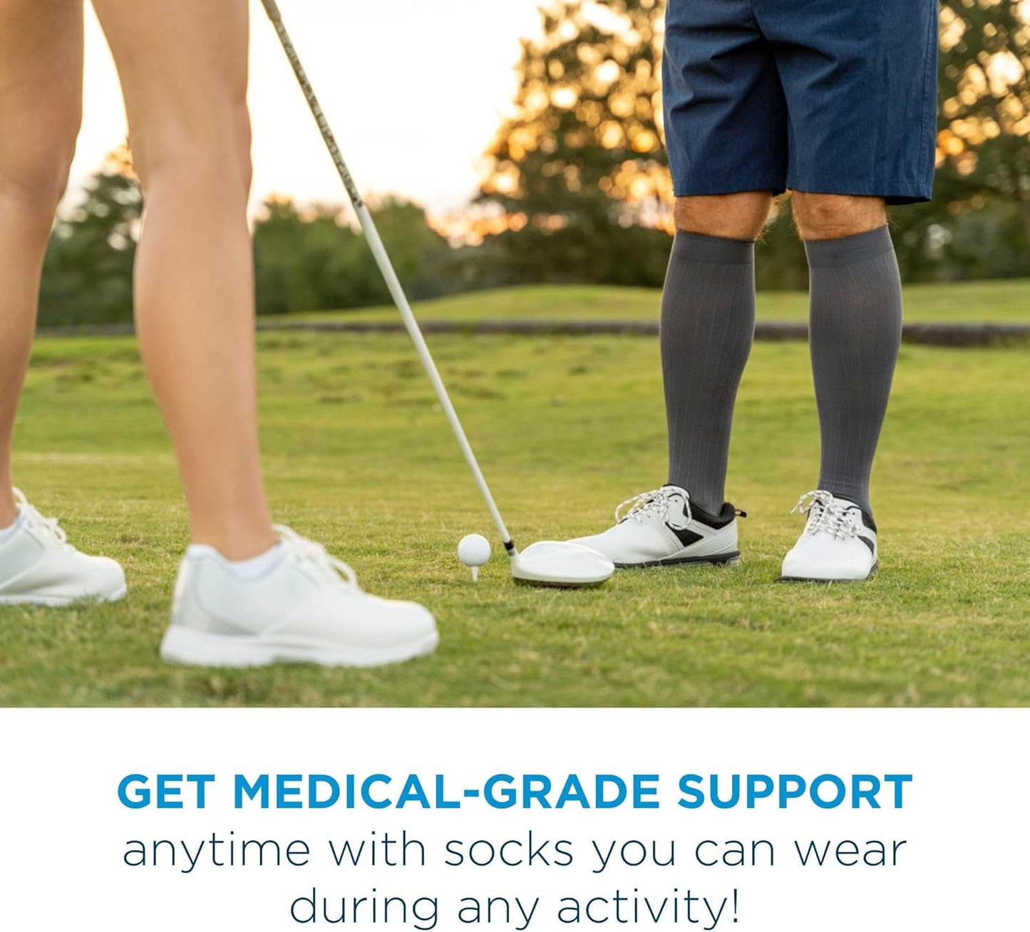 Medical Grade Compression Socks for Men & Women 15-20 mmHg by OrthoSleeve (White, Small)
