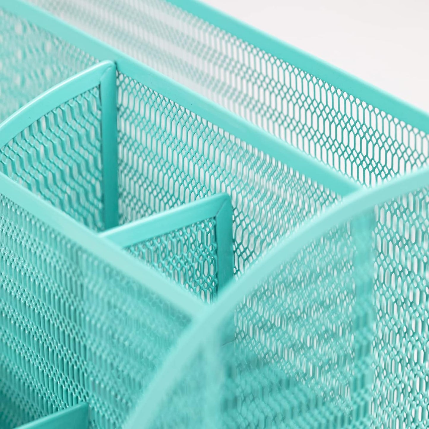 BLU MONACO Aqua Desk Organizer – Cute Turquoise Accessories & Stationery Holder for School, Locker, Bedroom or Home