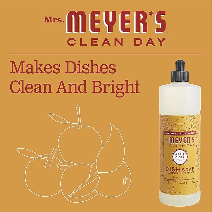 Mrs. MEYER'S Liquid Dish Soap Apple Cider 16 OZ (Pack - 1)