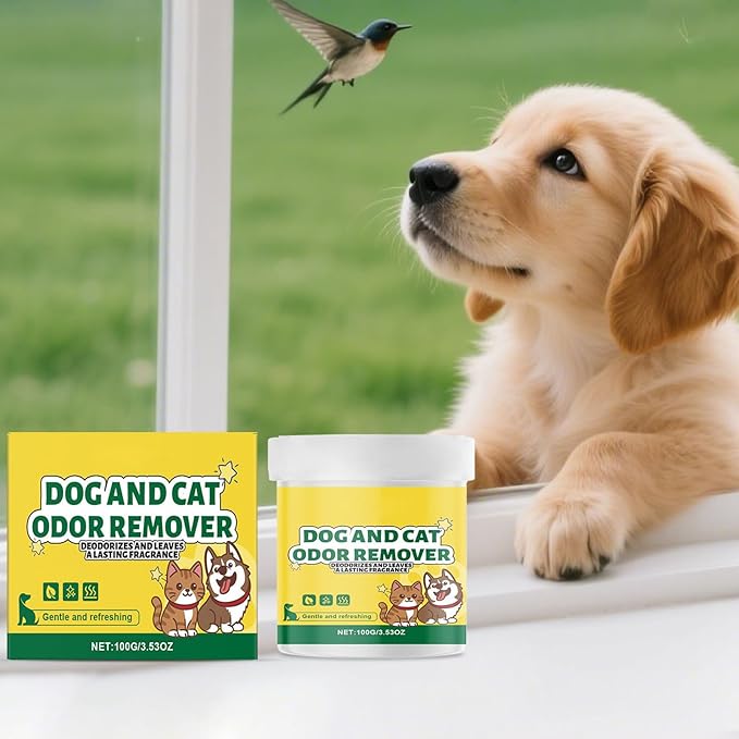 100g Cat Odor Remover Gel, Natural Long Lasting Eliminator, Safe and Effective Odor Control for Litter Boxes Upholstery Floors Laundry Fabric and Furniture, Perfect for Maintaining a Home