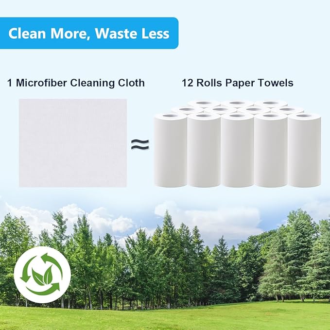 GLIMGLINT Microfiber Cleaning Cloth, 100 Pack Shop Towels, Lint-Free, Ultra Absorbent Reusable or Disposable Microfiber Cloths for Kitchen, Car, Cleaning Rags, 11" x 9", White