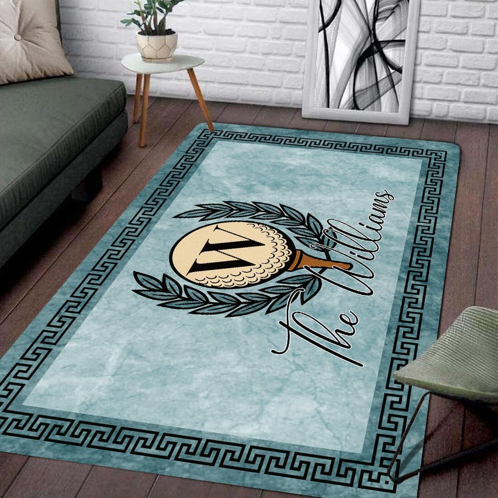 ENCYCOM Personalized Golf Area Rug - Custom Welcome Floor Mat with Family Name, Non Slip Outdoor Entry Rug for Porch, Garage, or Home Decor, Nice Gift for Golf Lover (Golf Rug 04)