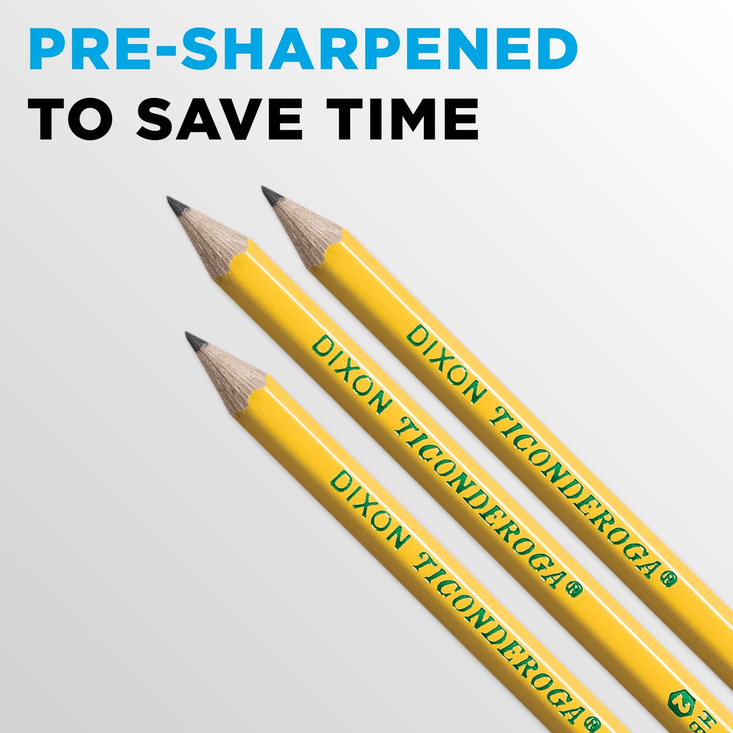 Ticonderoga Wood-Cased Pencils, Pre-Sharpened, 2 HB Soft, Yellow, 1000 Count