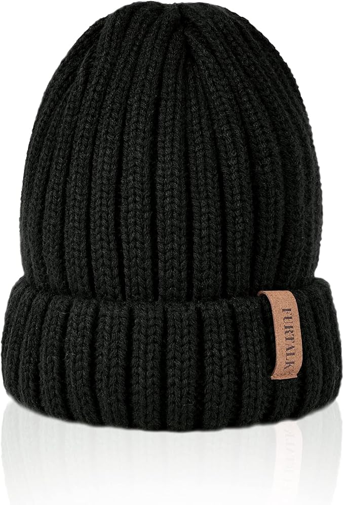 FURTALK Winter Hats for Women Fleece Lined Beanie Knit Chunky Womens Snow Cap