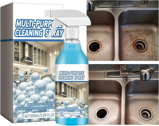 Grease Cleaner, Cleaning Multi-Purpose Degreaser, 100ml Heavy Duty Kitchen Grime Remover Spray for Tough Stains, Powerful Degreaser with Fast Action Formula, for Window Glass Appliance Countertop