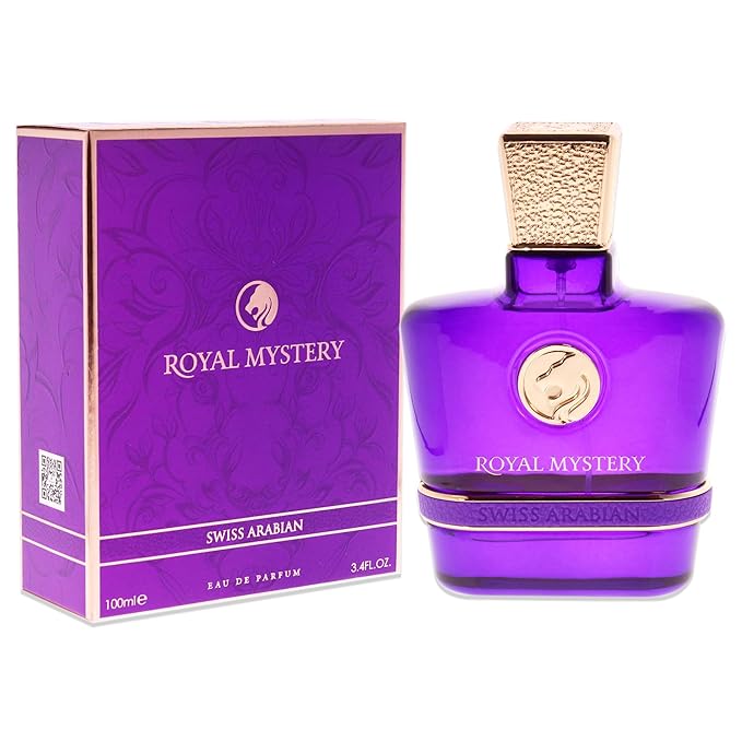 Swiss Arabian Royal Mystery - Luxury Products From Dubai - Long Lasting, Addictive Personal EDP Spray Fragrance - Seductive Signature Aroma - 3.4 Oz