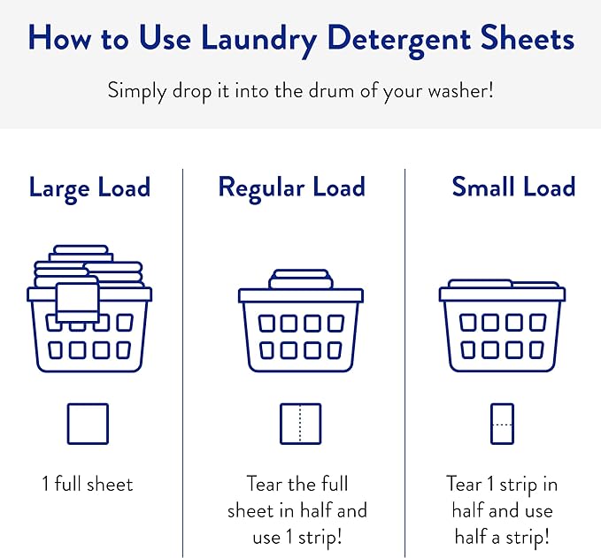 The Clean People Laundry Detergent Sheets - Laundry Soap - Ultra Concentrated, Recyclable Packaging, Stain Fighting - Lavender, 384 Pack