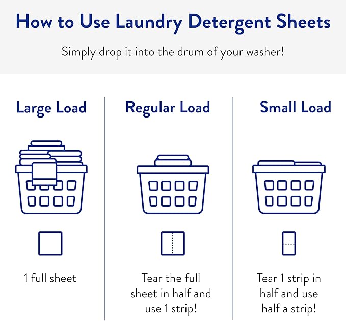 Clean People Laundry Detergent Sheets- Recyclable Packaging, Hypoallergenic, Stain Fighting, Works with All Machines including HE (384 Count, Sweet Petals)