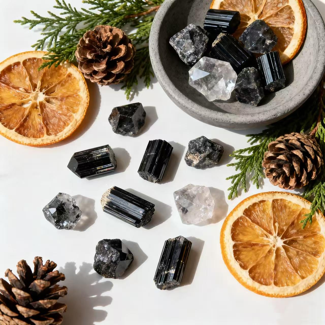 Sulanvi Bulk Raw Citrine Crystals - Beginner DIY Healing Crystal Set, 0.6-1.2” Natural Unpolished Gemstones for Terrarium, Meditation, Tarot, Grids, Aroma Stone, 0.45lb (Clear Quartz-L)