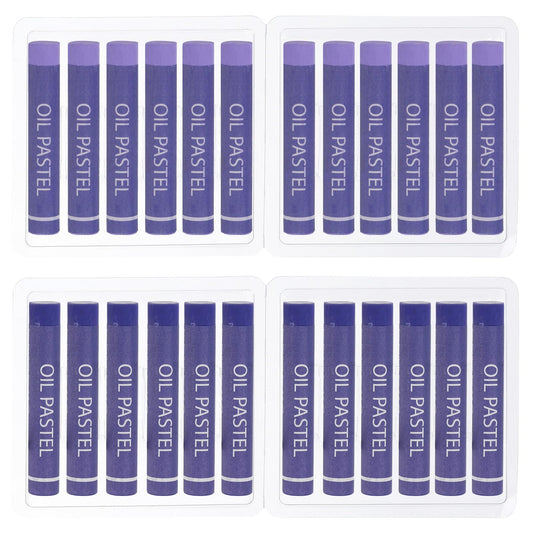PATIKIL Light Purple, Violet Oil Pastels, 24Pcs Soft Oil Crayons Creamy Pastels Stick Art Supplies for Art Painting Drawing Blending Graffiti for Artists Beginners