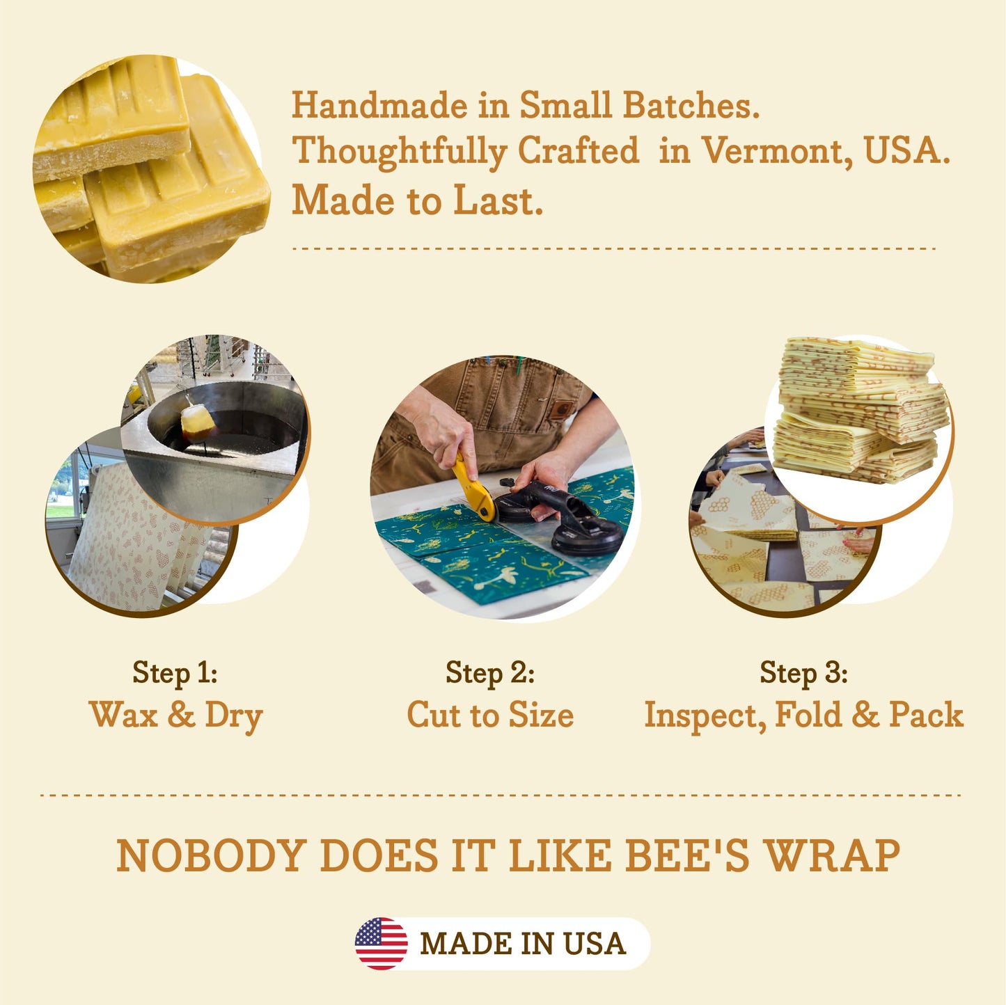 Bee's Wrap Beeswax Wraps for Food - Assorted 5 Pack of Beeswax Wraps - 2 Large & 3 Medium Wrap - Plastic Free Made in USA Reusable Natural Food Wrap - Honeycomb & Bees + Bears
