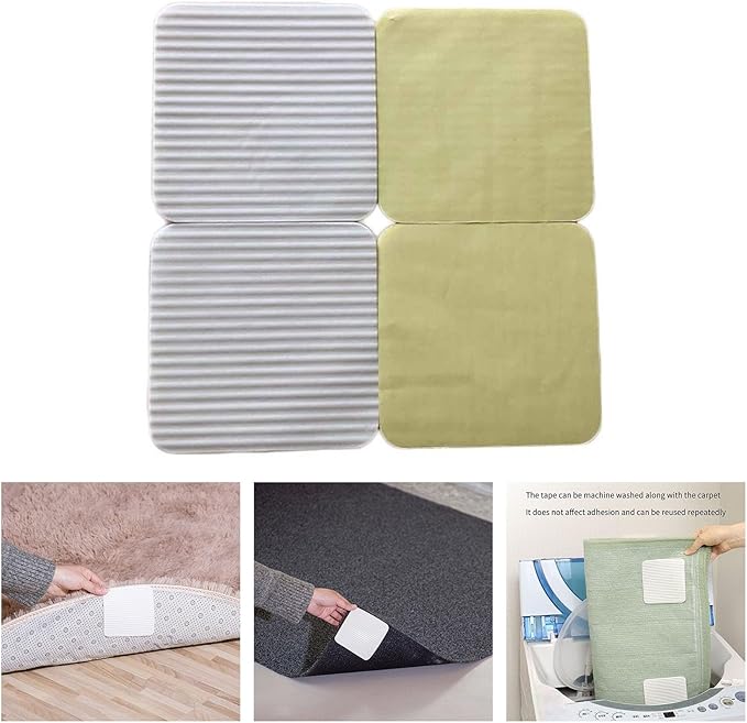 Rug Pad Gripper for Hardwoods Floor Vacuum Techs Invisible Carpet Grips Anti Slip Area Pad Reusable Rugs Tape Reusable Tape