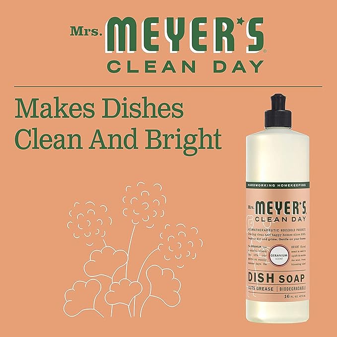 Liquid Dish Soap in Geranium - 16 oz