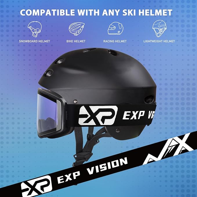 EXP VISION Ski/Snowboard Goggles Parent-child Snow Goggles Over Glasses for Men, Women Youth Kids
