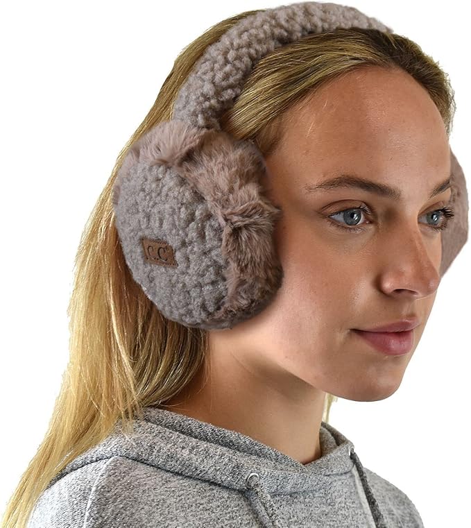 C.C Soft Winter Warm Adjustable Headband Ear Warmer Earmuffs