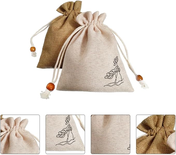 2Pcs Natural Dried Lavender Cotton Linen Sachets Air Freshener Bag for Closet Car with Floral Fragrance and Random Color and Scent 2pcs Random Color