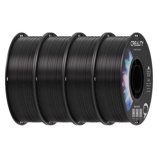 Creality ABS Filament 1.75mm Black 4 kg, 3D Printer Filament Bundle, Excellent Resistance, Odorless Non-Toxic, Stability, Tough,