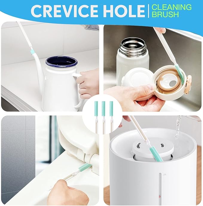 Small Detailing Cleaning Brushes for Small Spaces,Crevice Cleaning Tools for Keyboard Bottle Window Groove Car Gap,Scrub Cleaner Supplies for Shower Toaster Tub Baseboard Sink Grout Oven Juicer