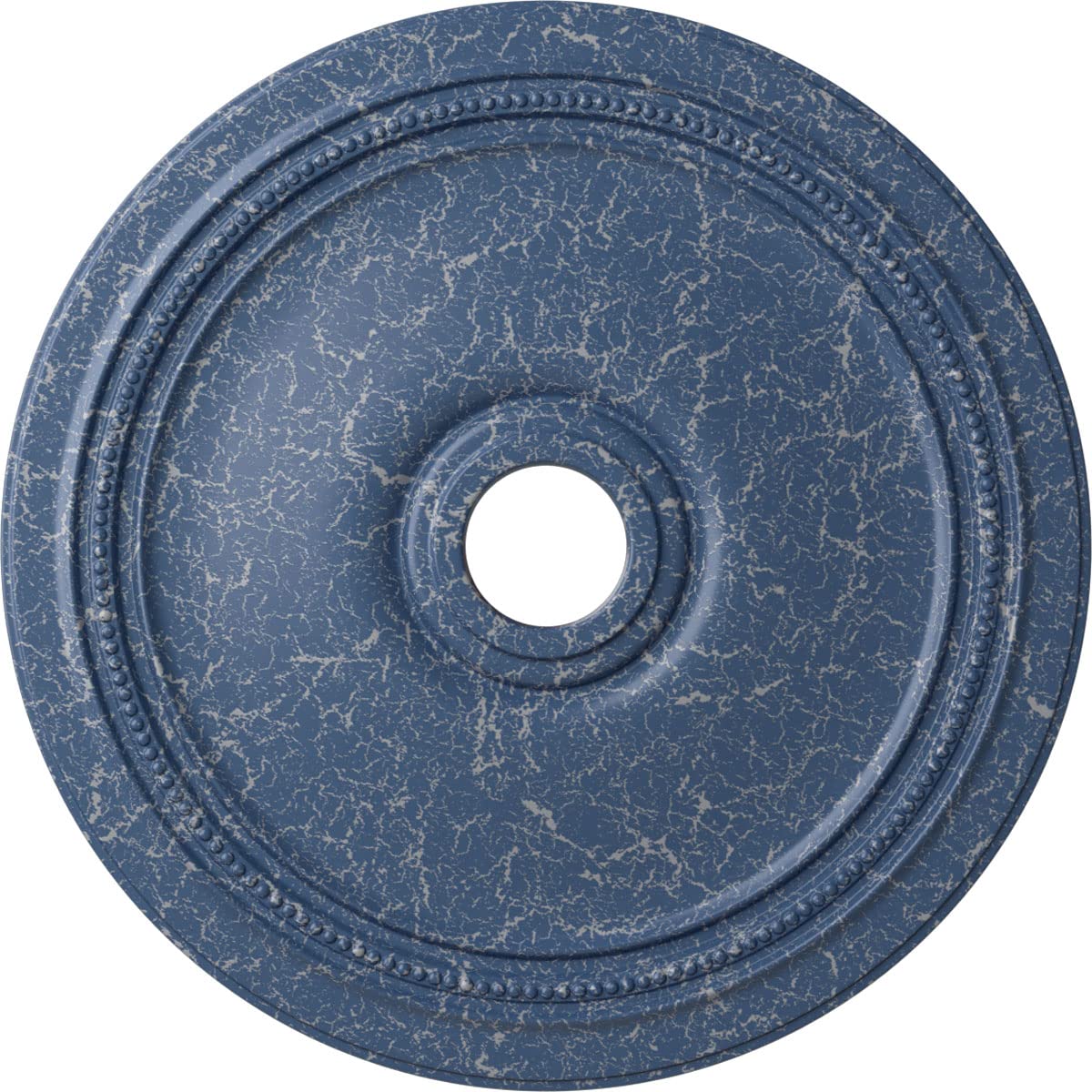 Ekena Millwork Cm24Diamc Diane Ceiling Medallion, 24Od X 3 5/8Id X 1 1/4P (Fits Canopies Up To 6 1/4), Hand-Painted Americana Cr