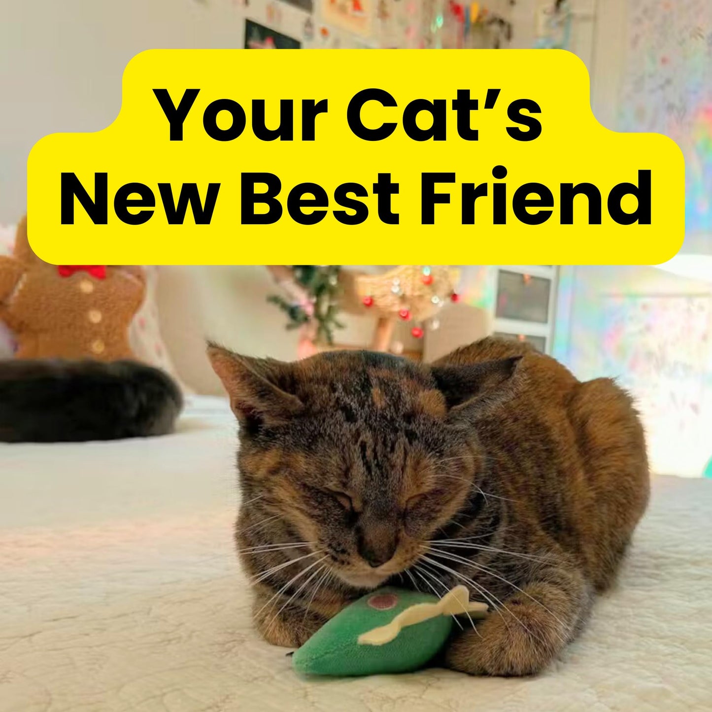 repounce Plush Dinosaur Catnip Cat Toy, Soft and Durable Crinkle Sound with Catnip Inside, Kicker Cat Toy, Cat Toys for Indoor Cats & Kittens, Lure and Attachment Toy with Loop for Cat Wand