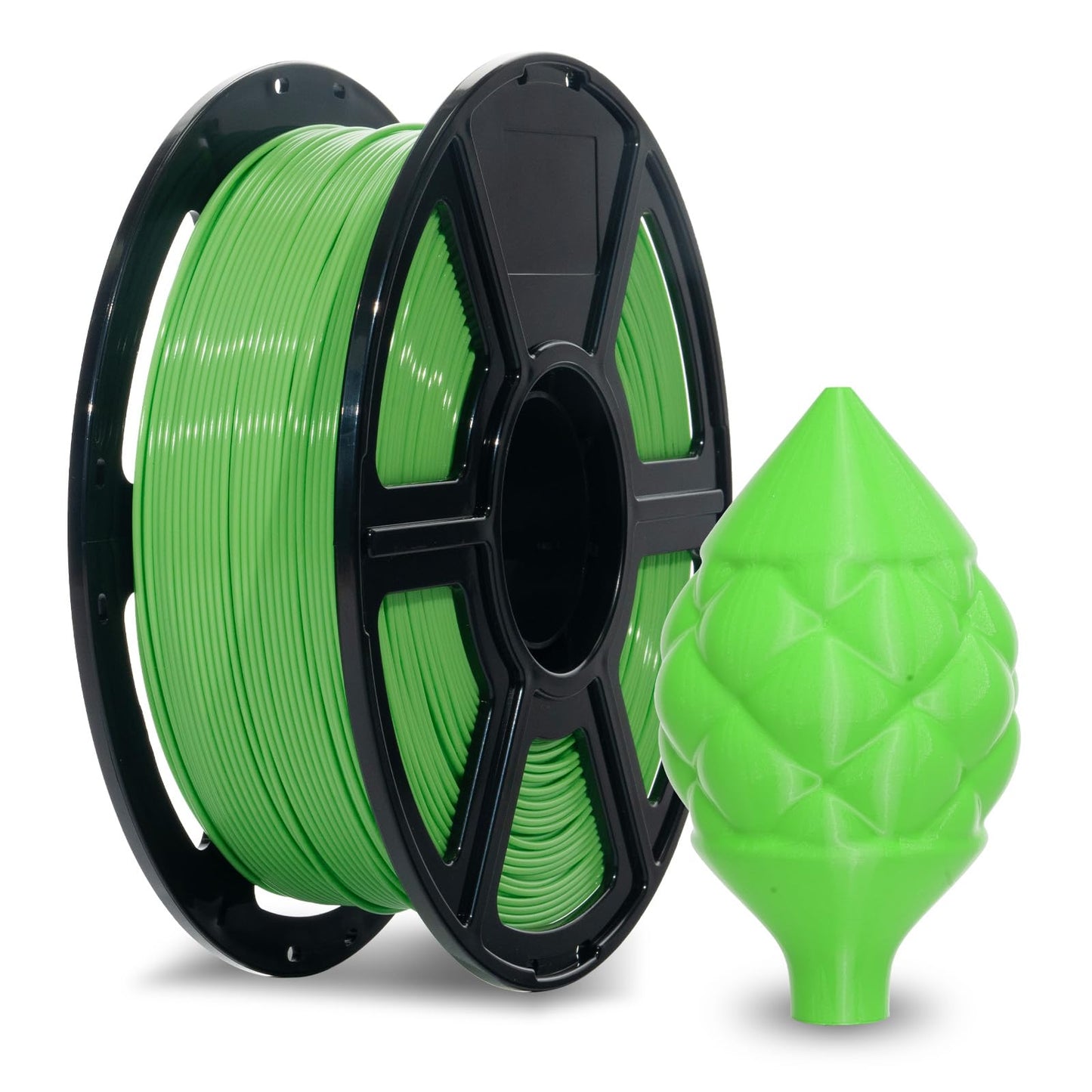 FLASHFORGE PETG Pro Filament 1.75mm Green, 3D Printer Filament 1kg (2.2lbs) Spool, Dimensional Accuracy +/- 0.02mm, 3D Printing