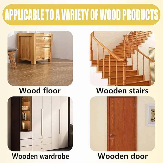 Wood Filler Sticks, 20 Colors Wood Repair Wax Crayons Furniture Markers Touch Up Kit for Repairing Scratches, Dents, Cracks, Holes in Wooden Floors and Furniture, Mahogany Walnut Series