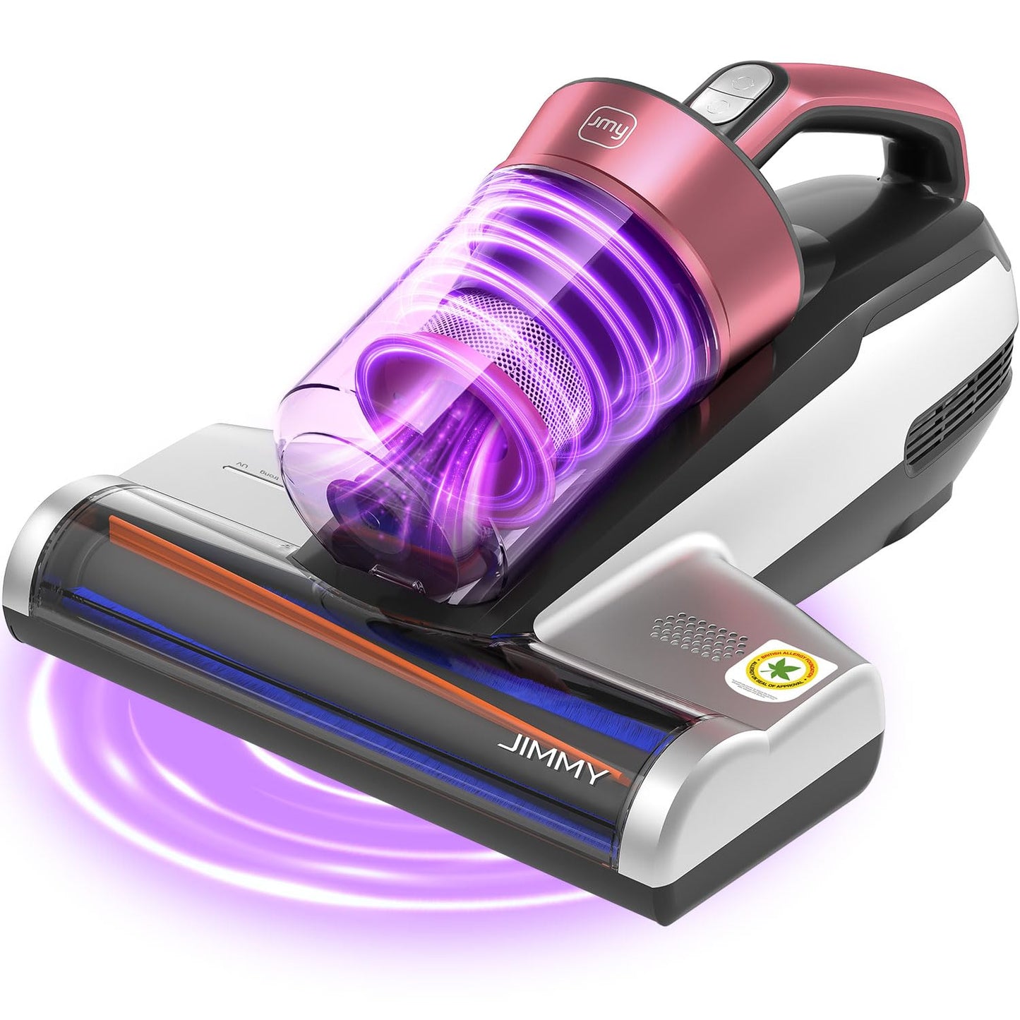 Jimmy Mattress Vacuum Cleaner, Bed Vacuum Cleaner with UV-C Light & Ultrasonic, 15Kpa Suction 500W Powerful Handheld Vacuums for