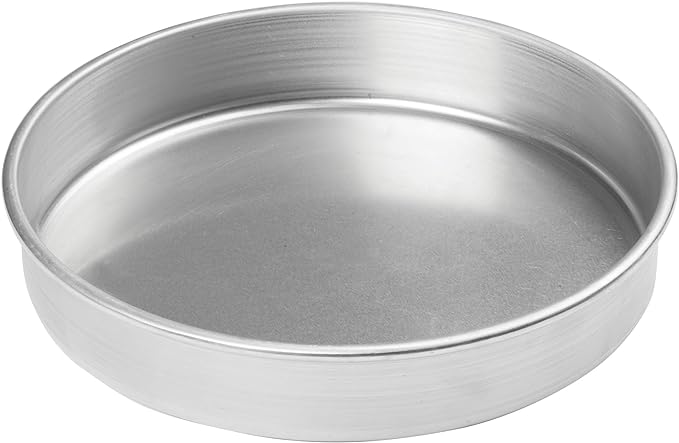 Winco Heavy-Duty Round Aluminum Layer Cake Pan, 12" x 2"