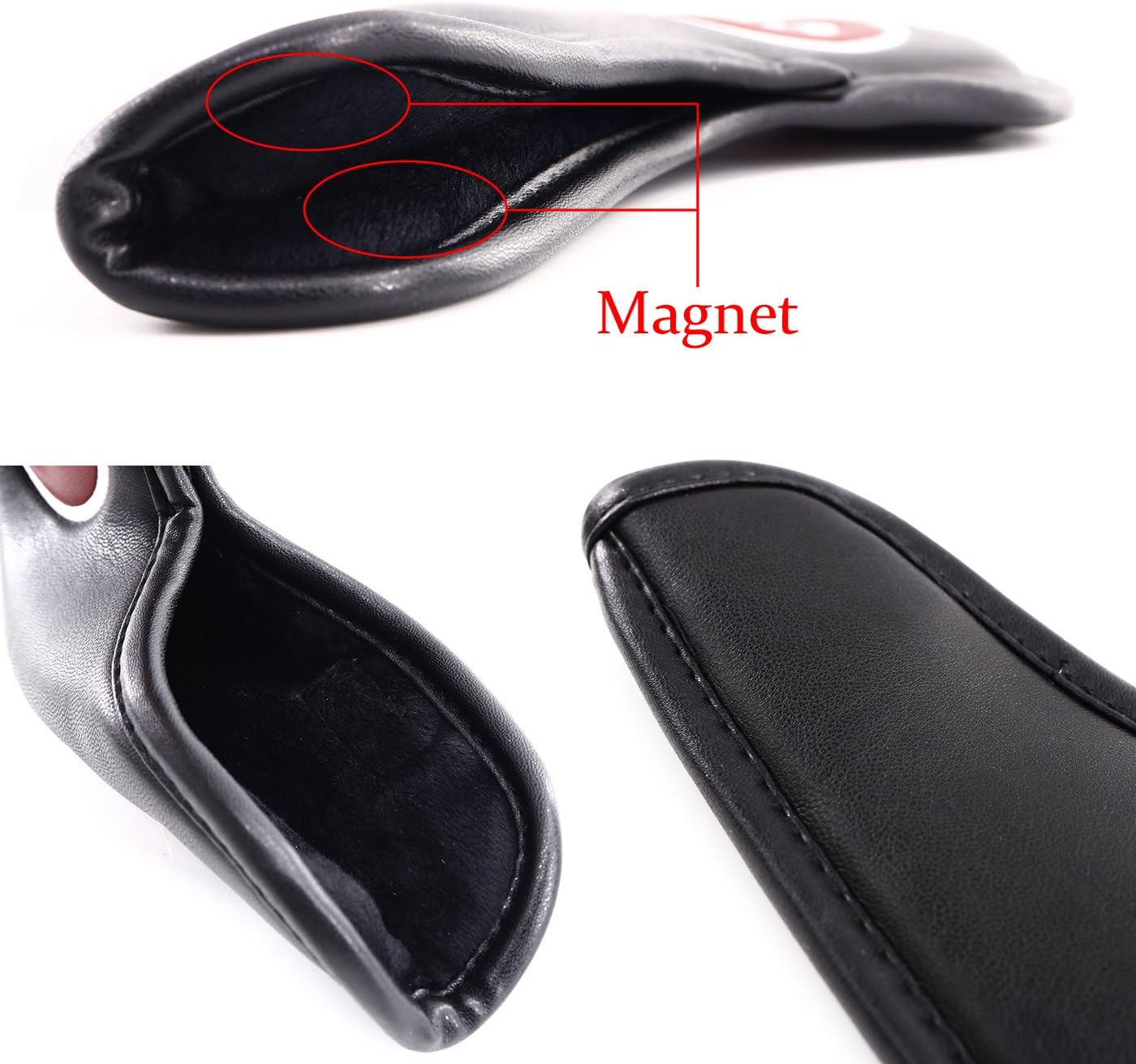 Craftsman Golf Magnetic Iron Headcovers Protective Cover with Large No. Available for Customize Name