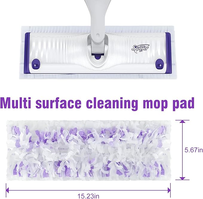 48 Pack Disposable Power Mop Refills Pads for Swiffer Power Mop,Spray Wet Pads Refill for Swiffer ,Disposable Mopping Pad Refills for Multi-Surface &Wood Floor Cleaning