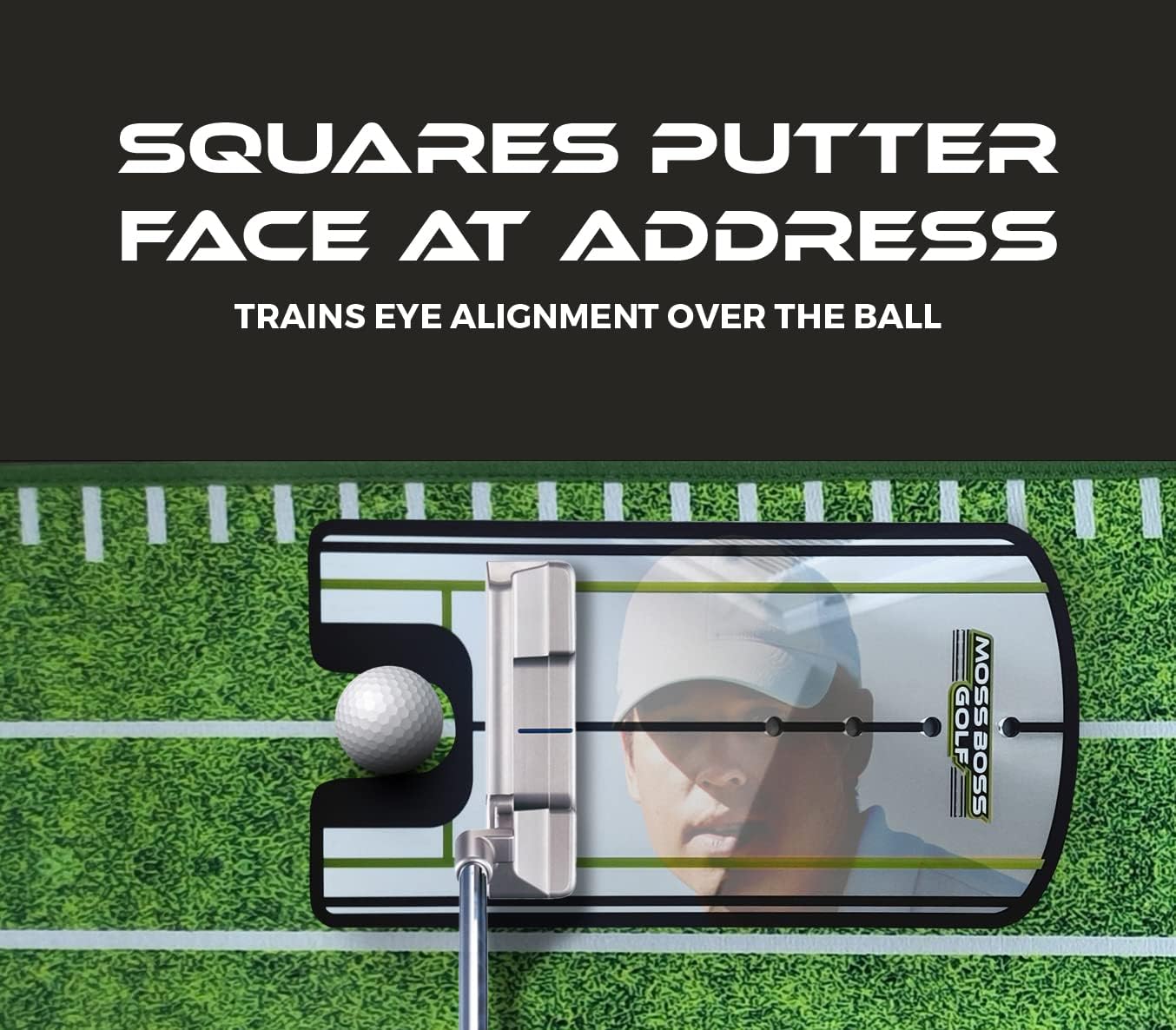 Practice Putting Mat with Automatic Ball Return Track & Putting Mirror - Indoor Golf Practice Mat for Mini Games & Home/Office Use, Great Gift for Golf Lovers