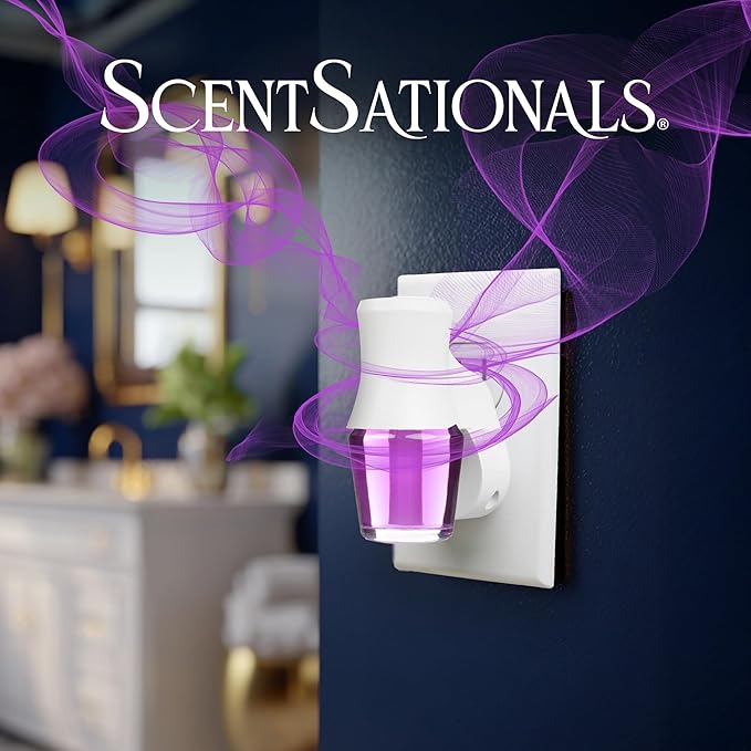 Scentsationals Fragrance Oil Plug In Air Freshener Refills 3-Pack - Magic Spell - Works with Scentsationals Wall Plugs, Long-Lasting Home Fragrance, 0.8 fl oz Each, Packaging May Vary