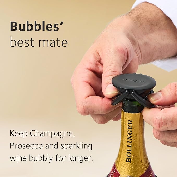 Huski BubbleLock™ Bottle Stopper | NEW | Compact & Convenient Champagne Stopper | Wine & Bar Accessories | Fits in the Huski Champagne Cooler | Wine Gifts
