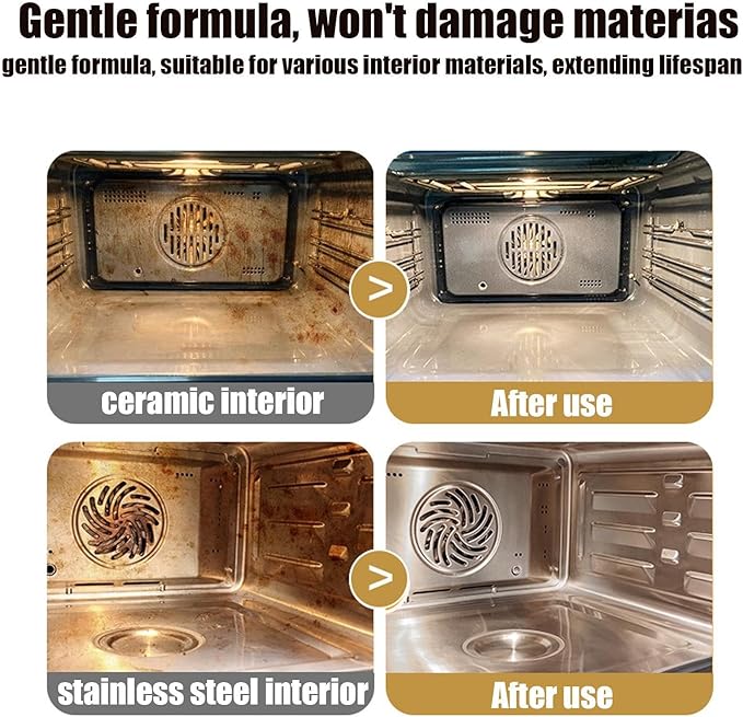 Oven Rack Cleaner | 300ml Degreasing Cleaner,Fryer Degreasing Spray - for Homeowners Busy Families Renters To Remove Grease Stain Oil From Microwave Oven Grill Kitchen