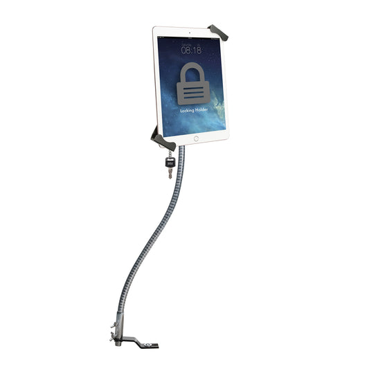 Cta Digital: Anti-Theft Tablet Holder, Gooseneck, No-Drill, Seat Rail Mount For Apple Ipad 10.2-Inch (7Th Gen.)/Mini 5/Air 3/12.