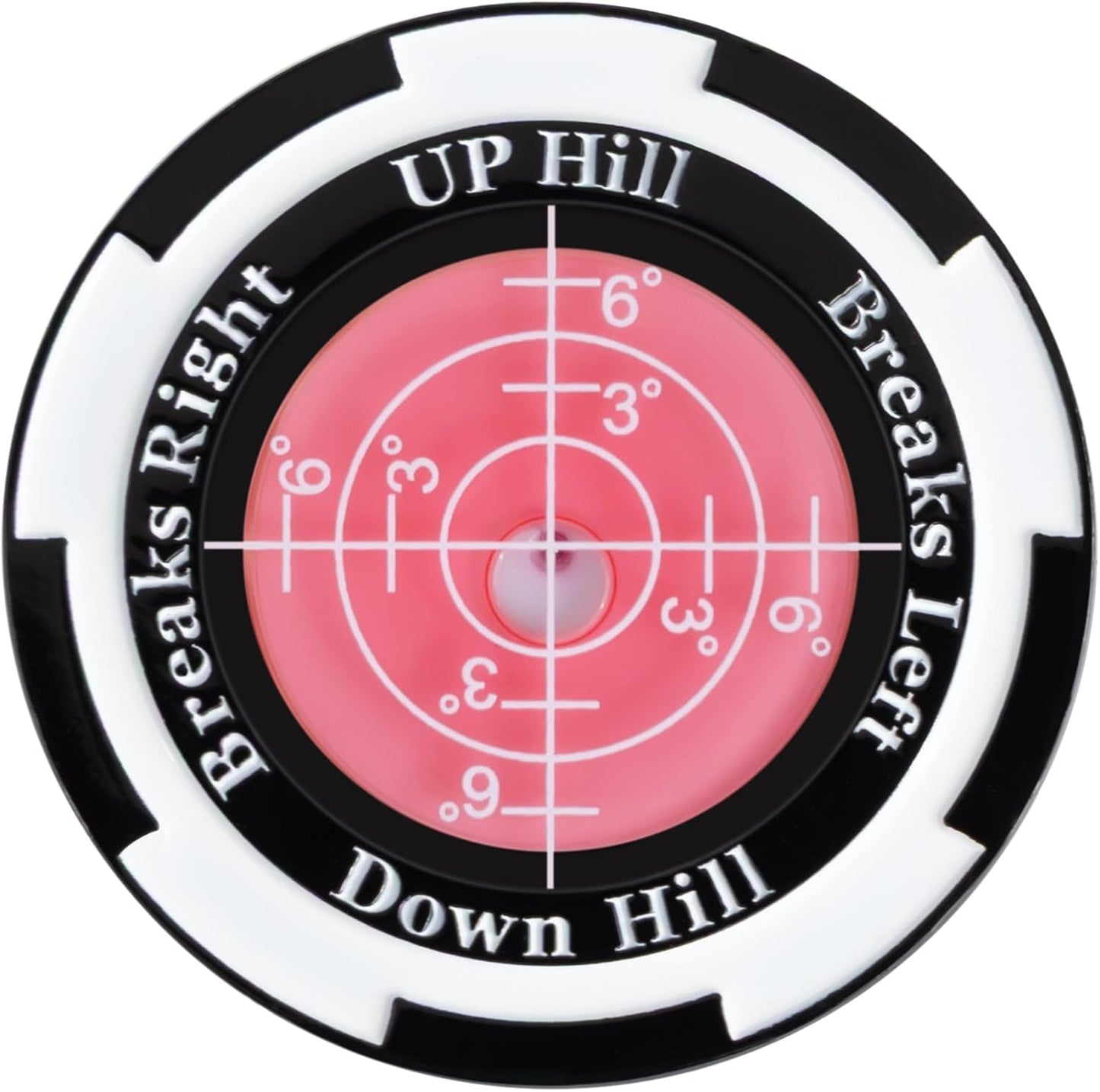 Golf Ball Marker - SmartLevel Ball Marker with High Precision Horizontal Bubble | Golf Putting Training Aid Accessories for Men & Women