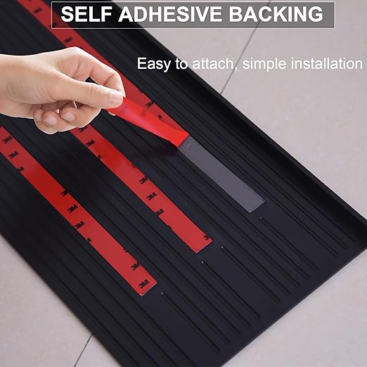 OrangeStar 5 Pack Stair Treads for Wooden Steps, 10" x 36" Non Slip Rubber Stair Mats Step Mat w/Nosing for Indoor, Outdoor