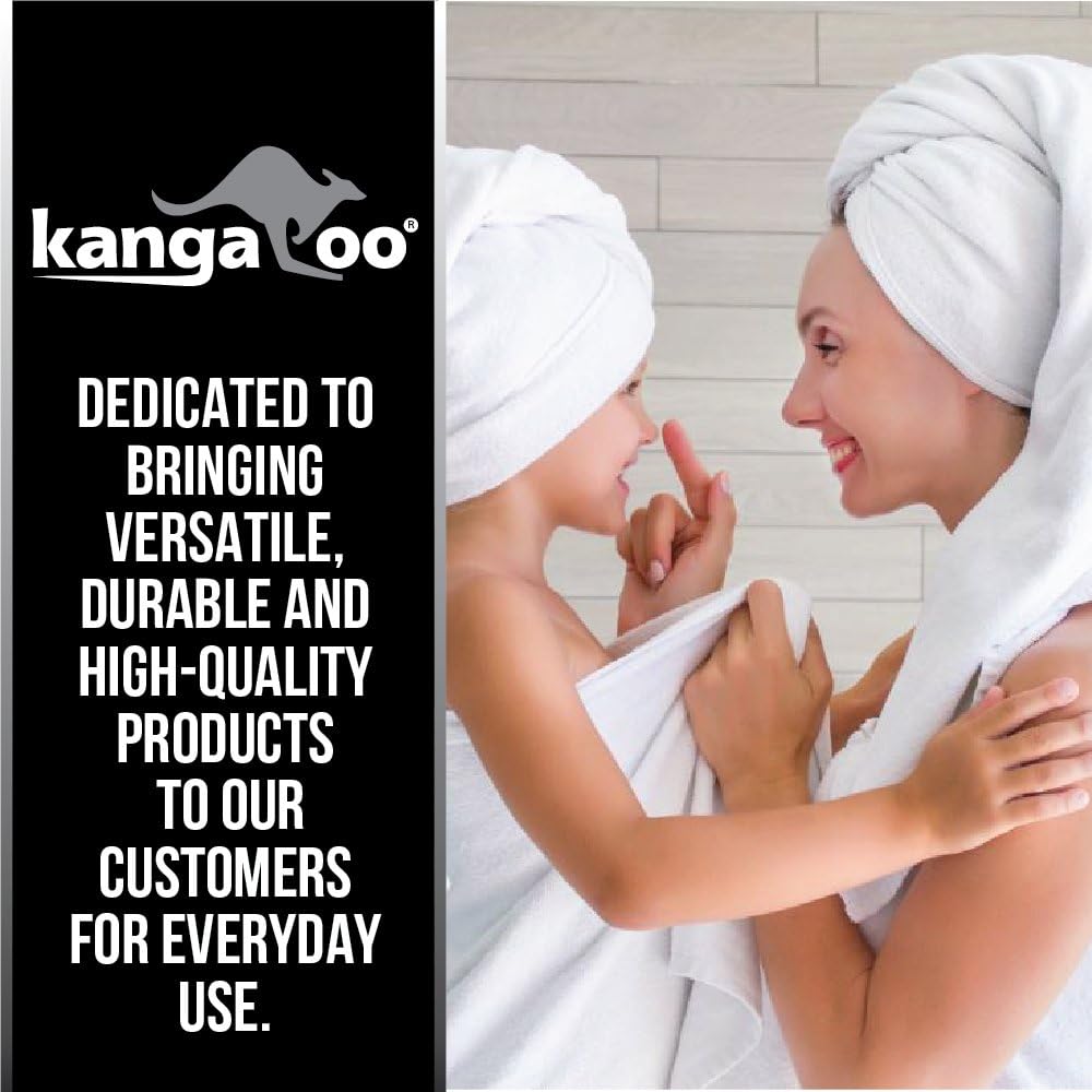 KANGAROO Bathroom Rugs, Chenille Soft Absorbent Bath Rug, Shaggy Shower Mat, Quick Dry Machine Wash Bathmat, Plush Carpet Mats for Tub, Bathtub and Room Home Decor Accessories, 60x24, Sage