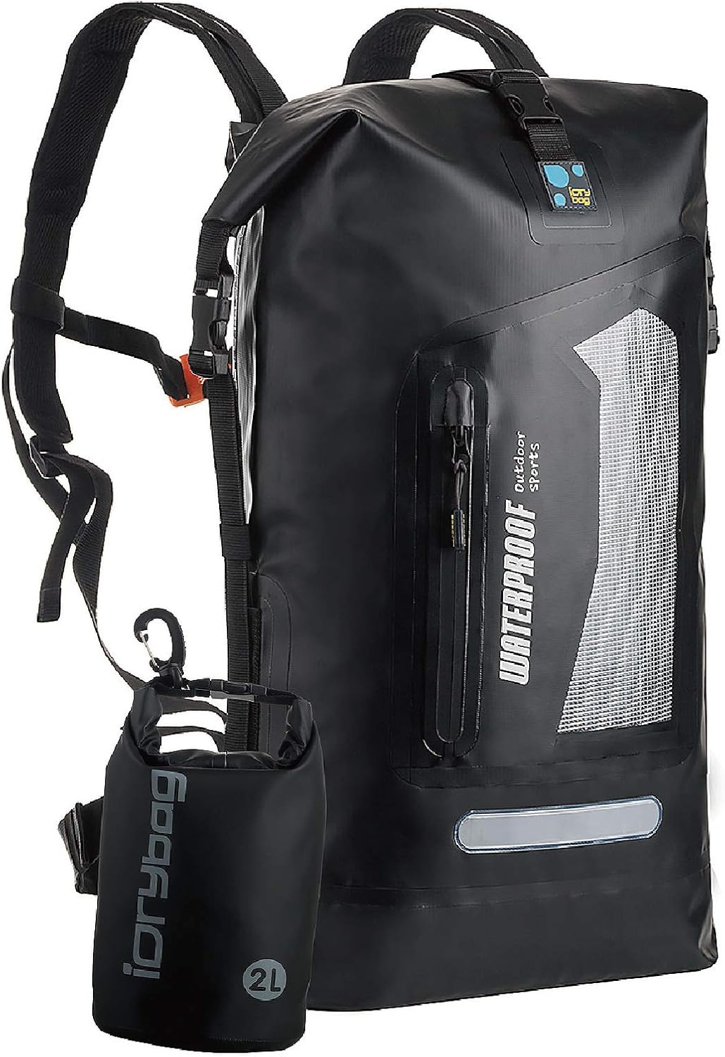 IDRYBAG Waterproof Backpack for Men 20L/30L/40L, Floating Dry Bag Kayak, Dry Backpack Hiking